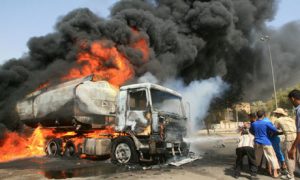 Two killed in Lagos fuel tanker fire