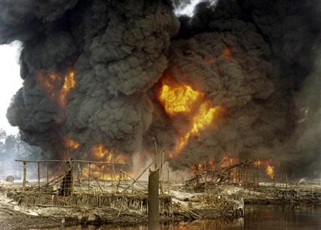 Image result for Nigerian pipeline fire