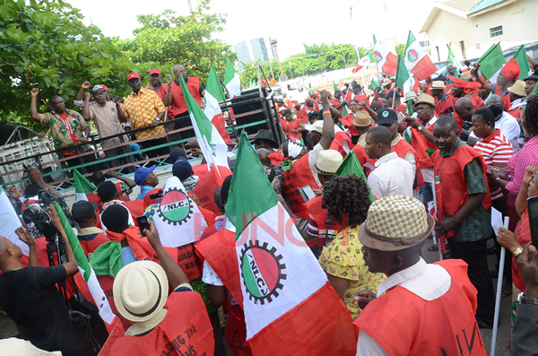 PHOTOS: NLC ignores court order, protests fuel price hike