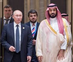 *Russian President Vladimir Putin and Saudi Deputy Crown Prince, Mohammed bin Salman.