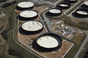 Crude stocks jump by 9 million barrels as refining activity drops -EIA