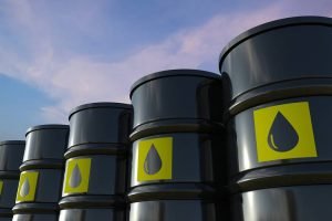 Crude oil barrels