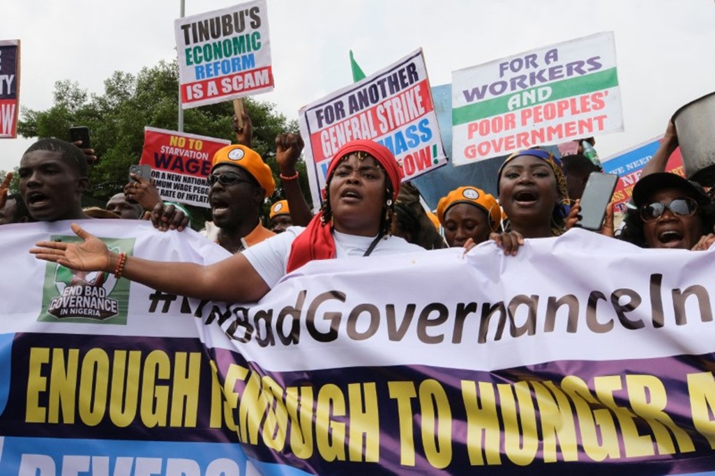 Hunger Protesters Demands Unmet As Fuel Subsidy Removal Stands   People Join A Third Day Of Anti Government Demonstrations Against Economic Hardship In Lagos Nigeia 