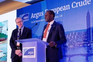 *The Managing Director of NNPC E& P Limited, Mr. Nicholas Foucart, formerly unveiling Utapate crude grade to European crude oil marketers at the Argus European Crude Conference in London, United Kingdom on Wednesday