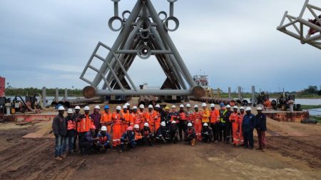 Nkuku Ikong Field Development Project expands with Sarens transporting 330-ton jacket